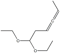 3,4-Hexadienal diethyl acetal Struktur