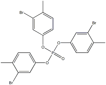 Phosphoric acid tris(3-bromo-4-methylphenyl) ester Structure