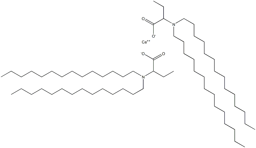 Bis[2-(ditetradecylamino)butyric acid]calcium salt,,结构式