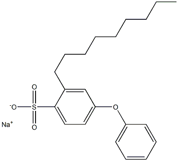 2-Nonyl-4-phenoxybenzenesulfonic acid sodium salt Structure