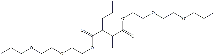 ヘキサン-2,3-ジカルボン酸ビス[2-(2-プロポキシエトキシ)エチル] 化学構造式