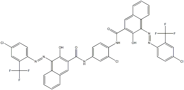 N,N'-(2-Chloro-1,4-phenylene)bis[1-[[4-chloro-2-(trifluoromethyl)phenyl]azo]-2-hydroxy-3-naphthalenecarboxamide]