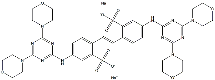 4,4'-Bis(4,6-dimorpholino-1,3,5-triazin-2-ylamino)-2,2'-stilbenedisulfonic acid disodium salt Structure