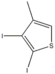 2,3-Diiodo-4-methylthiophene,,结构式