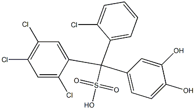  (2-Chlorophenyl)(2,4,5-trichlorophenyl)(3,4-dihydroxyphenyl)methanesulfonic acid