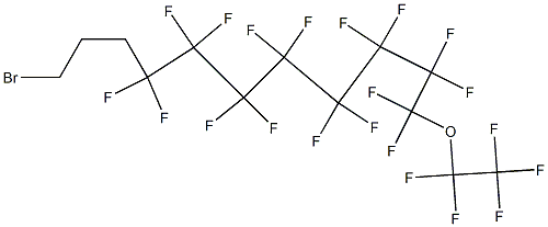 1-(ペンタフルオロエトキシ)-1,1,2,2,3,3,4,4,5,5,6,6,7,7,8,8-ヘキサデカフルオロ-11-ブロモウンデカン 化学構造式