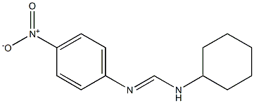 N1-Cyclohexyl-N2-(4-nitrophenyl)formamidine Structure