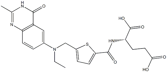 (S)-2-[5-[[N-[(3,4-Dihydro-2-methyl-4-oxoquinazolin)-6-yl]-N-ethylamino]methyl]-2-thienylcarbonylamino]glutaric acid