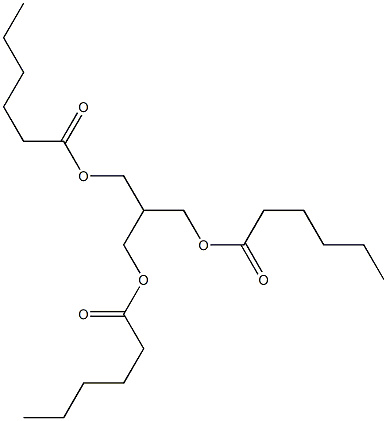 2-[(Hexanoyloxy)methyl]-1,3-propanediol dihexanoate Struktur