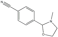 p-(3-メチル-2-オキサゾリジニル)ベンゾニトリル 化学構造式
