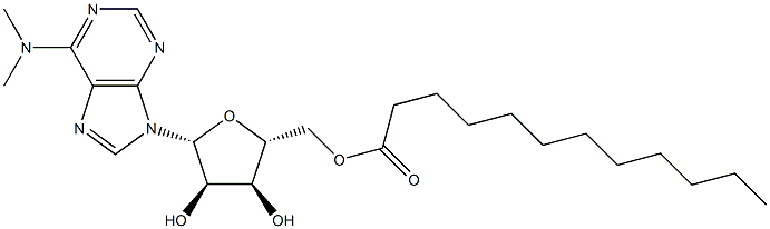 N,N-Dimethyl-5'-O-lauroyladenosine 结构式