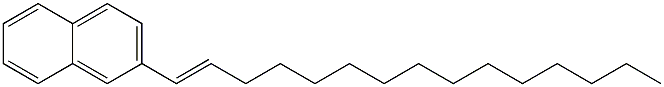 2-(1-Pentadecenyl)naphthalene Structure