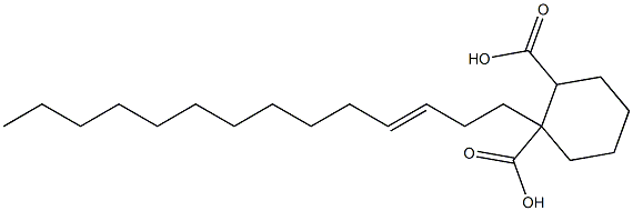 Cyclohexane-1,2-dicarboxylic acid hydrogen 1-(3-tetradecenyl) ester Structure