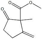 1-メチル-2-メチレン-5-オキソシクロペンタン-1-カルボン酸メチル 化学構造式