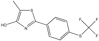 2-[4-(Trifluoromethylthio)phenyl]-5-methylthiazol-4-ol Structure