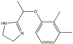1-(2-Imidazolin-2-yl)-1-(2,3-dimethylphenoxy)ethane Struktur