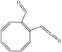 2-(2-オキソエテニル)シクロオクタテトラエン-1-カルボアルデヒド 化学構造式