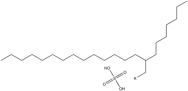 Sulfuric acid 2-heptylhexadecyl=potassium salt Struktur