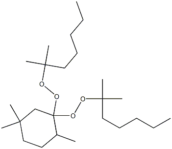 2,5,5-Trimethyl-1,1-bis(1,1-dimethylhexylperoxy)cyclohexane Structure