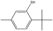 2-tert-Butyl-5-methylbenzenethiol Structure