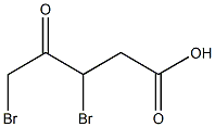 3,5-Dibromo-4-oxopentanoic acid Struktur