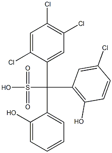 (3-Chloro-6-hydroxyphenyl)(2,4,5-trichlorophenyl)(2-hydroxyphenyl)methanesulfonic acid