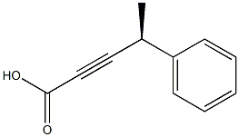 [S,(+)]-4-フェニル-2-ペンチン酸 化学構造式