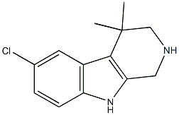 1,2,3,4-Tetrahydro-6-chloro-4,4-dimethyl-9H-pyrido[3,4-b]indole Structure