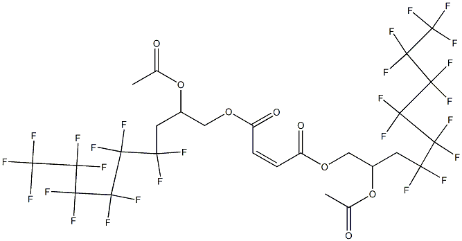  Maleic acid bis(2-acetyloxy-4,4,5,5,6,6,7,7,8,8,9,9,9-tridecafluorononyl) ester