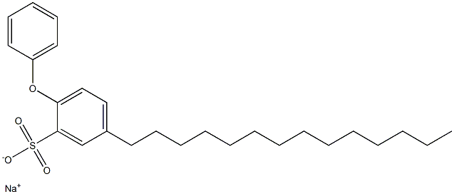 2-Phenoxy-5-tetradecylbenzenesulfonic acid sodium salt Structure