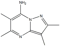 2,3,5,6-Tetramethylpyrazolo[1,5-a]pyrimidin-7-amine,,结构式
