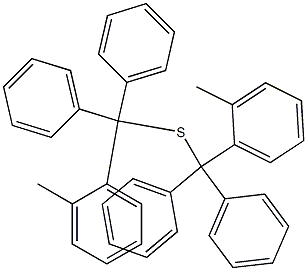 Methyl(triphenylmethyl) sulfide Structure