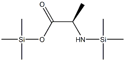 N-(トリメチルシリル)-D-アラニントリメチルシリル 化学構造式