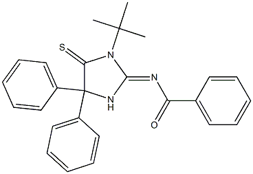 1-(tert-Butyl)-2-(benzoylimino)-4,4-diphenylimidazolidine-5-thione|