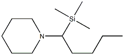 1-[1-(Trimethylsilyl)pentyl]piperidine,,结构式