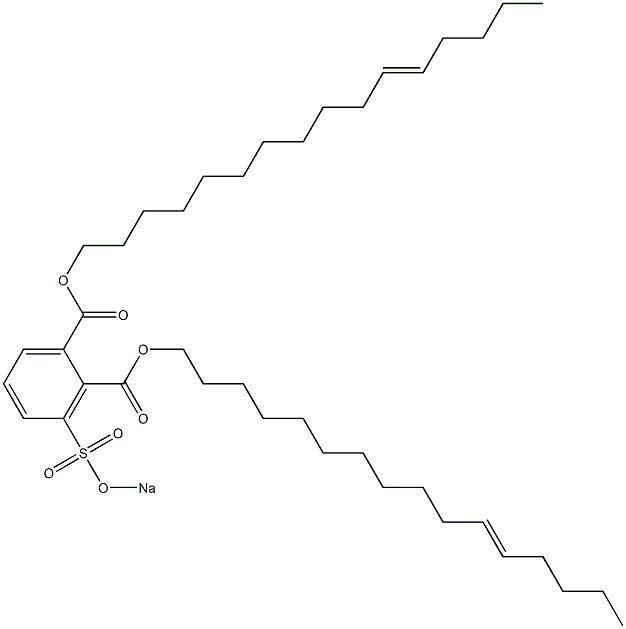 3-(Sodiosulfo)phthalic acid di(11-hexadecenyl) ester,,结构式