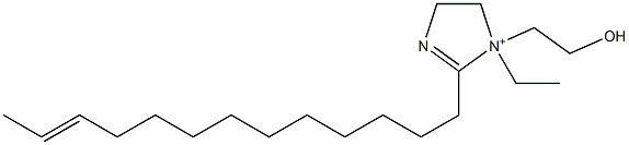 1-Ethyl-1-(2-hydroxyethyl)-2-(11-tridecenyl)-2-imidazoline-1-ium 结构式