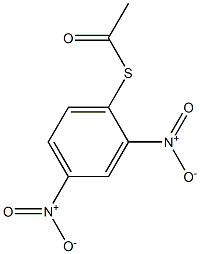 Thioacetic acid S-(2,4-dinitrophenyl) ester Structure