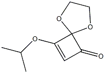 8-Isopropyloxy-1,4-dioxaspiro[4.3]oct-7-en-6-one Struktur
