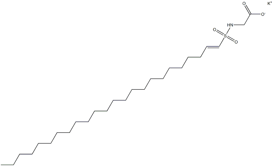 N-(1-Tetracosenylsulfonyl)glycine potassium salt Structure