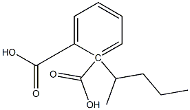 (+)-フタル酸水素1-[(S)-1-メチルブチル] 化学構造式