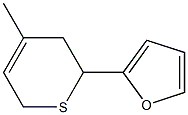 5,6-Dihydro-4-methyl-6-(2-furanyl)-2H-thiopyran Structure