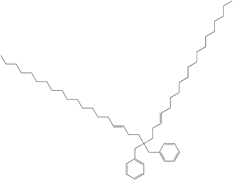 Di(3-nonadecenyl)dibenzylaminium,,结构式