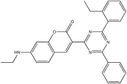  3-[6-Phenyl-4-(2-ethylphenyl)-1,3,5-triazin-2-yl]-7-(ethylamino)coumarin