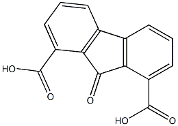 9-オキソ-9H-フルオレン-1,8-ジカルボン酸 化学構造式