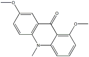 1,7-Dimethoxy-10-methylacridin-9(10H)-one Structure