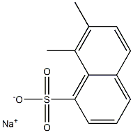 7,8-Dimethyl-1-naphthalenesulfonic acid sodium salt Structure