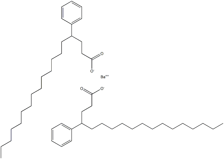 Bis(4-phenylstearic acid)barium salt Structure