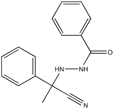 N'-(1-Cyano-1-phenylethyl)benzohydrazide,,结构式