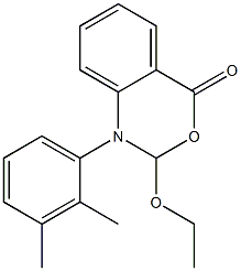 1-(2,3-Dimethylphenyl)-1,2-dihydro-2-ethoxy-4H-3,1-benzoxazin-4-one Structure